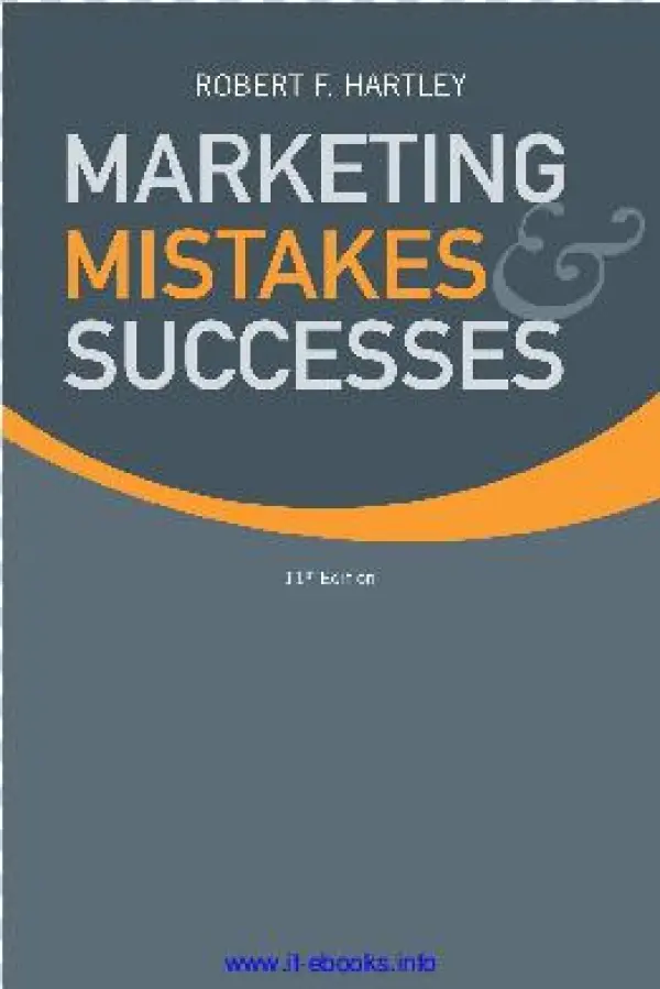 Marketing Mistakes And Successes, 11th Edition - Orange