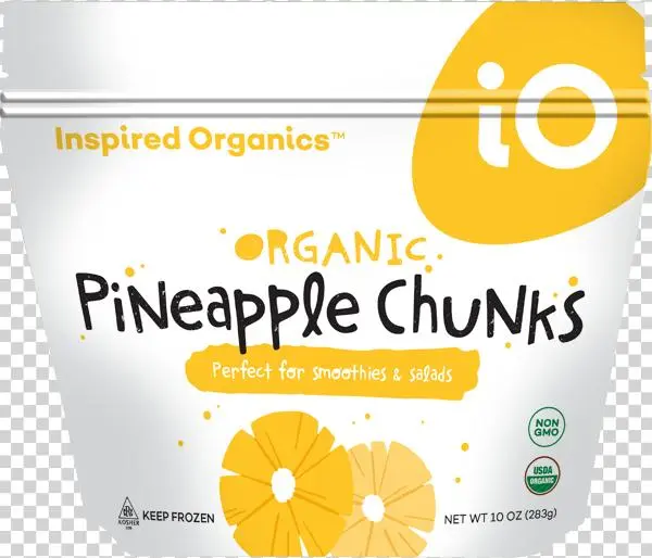 Organic Pineapple Chunks - Graphic Design