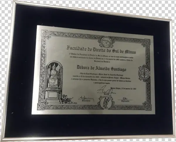 Placa De Diploma Ou Certificado, R[eplica