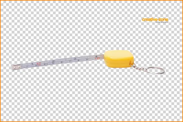 Roll Up Measure Tape, Yellow, Self Retracting Measuring - Keychain