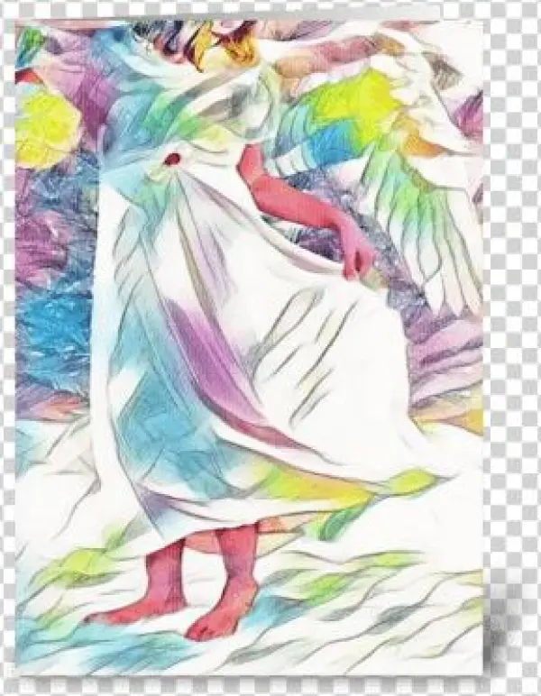 Angel Greeting Card - Painting