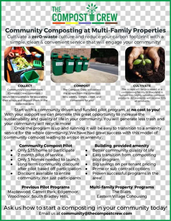 Apartment One Page Flyer - Compost Crew