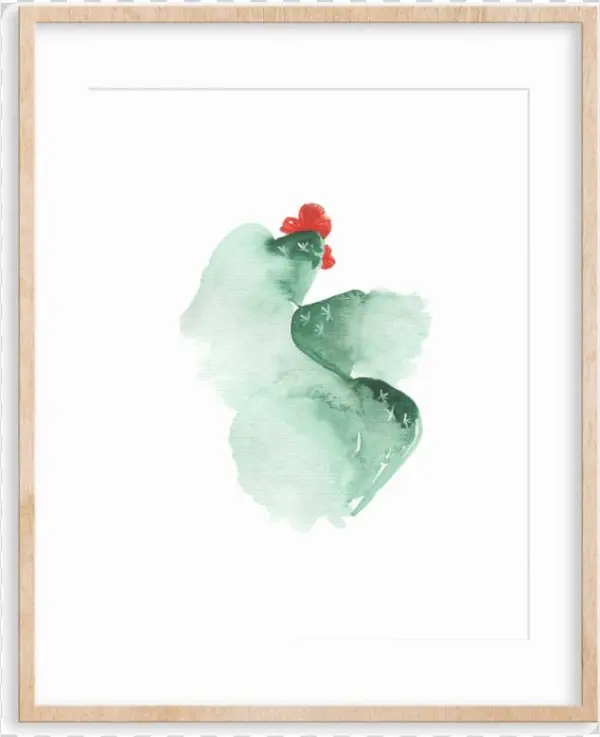 Blooming Cactus Art Print - Partridge