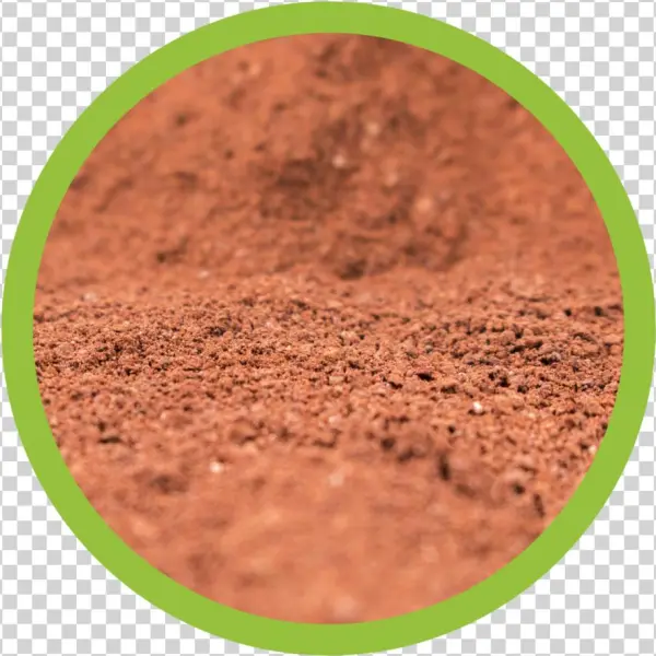 Bulk Simulant With Green Border - Martian Regolith Simulant