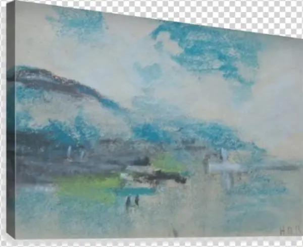 Northern Italian Lake Canvas Print - Painting