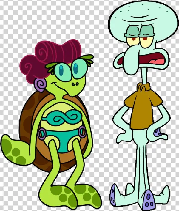 Ridley And Squidward - Cartoon