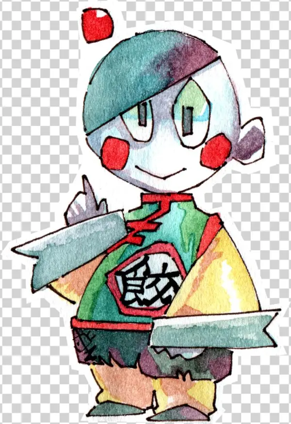 Some Drawings Of Chiaotzu In Watercolor And Markers