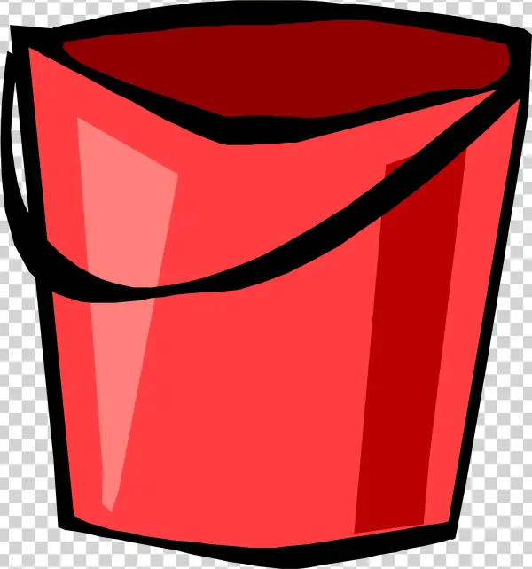 This Free Icons Png Design Of Red Bucket
