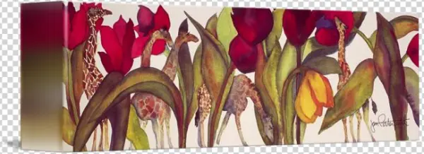 "tulips Giraffes" By Jan Porterfield, Anchorage // - Giraffe Ii Card