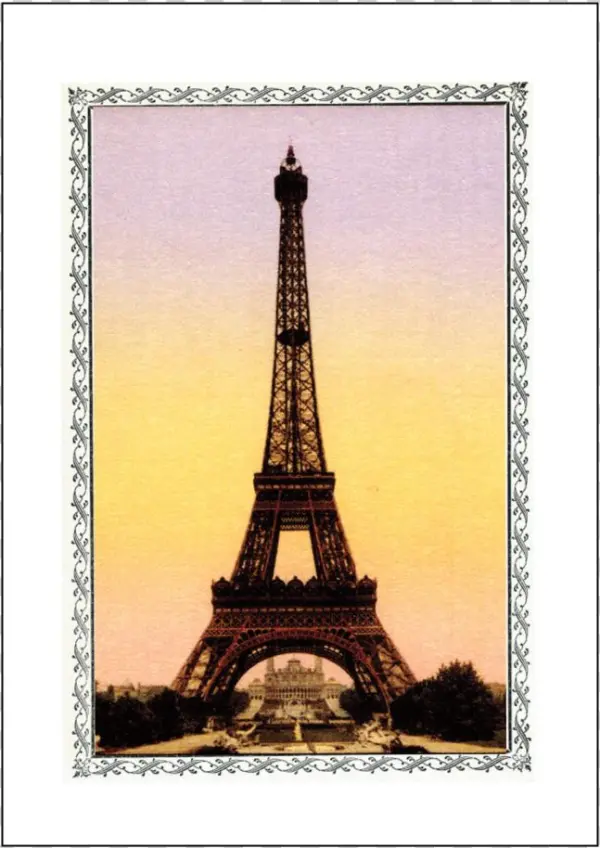 Vintage Eiffel Tower Notecard Set