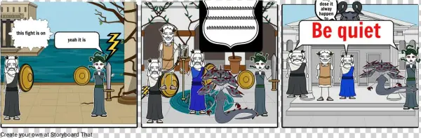 War Of The Gods - Cartoon