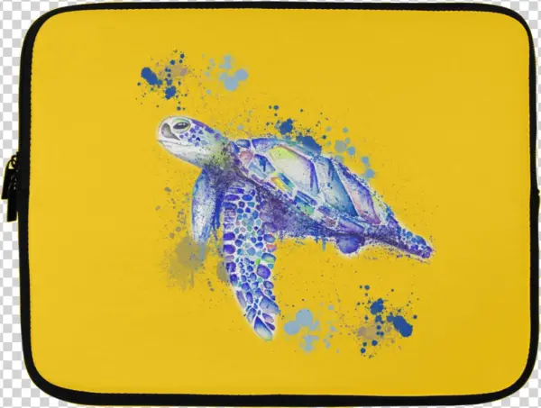 Watercolor Sea Turtle Laptop Sleeves