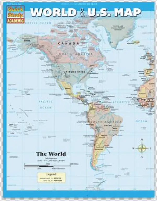 World Us Map - World & U.s. Map [book]