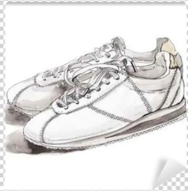Art Print: Ksenia102390's Watercolor Sneakers, 41x30cm.