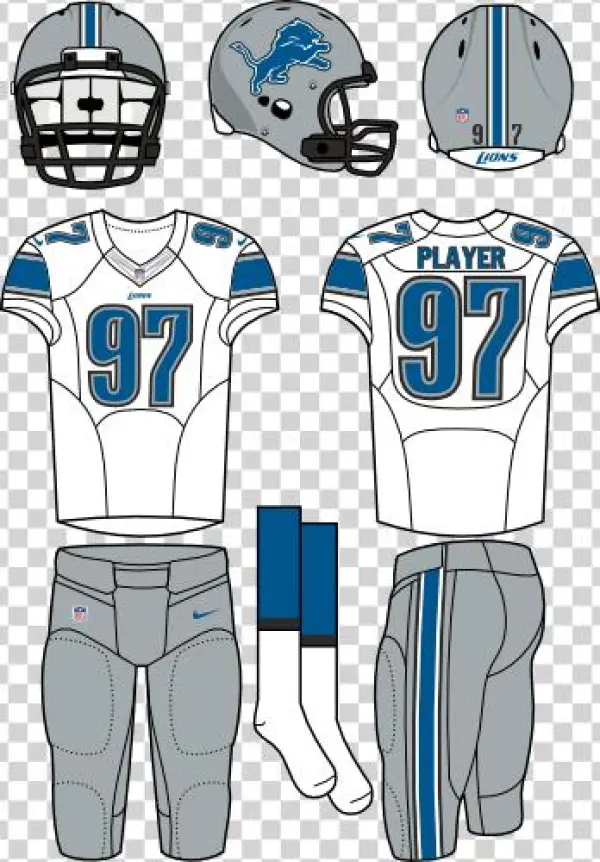 Detroit Lions - New York Jets Home Uniform