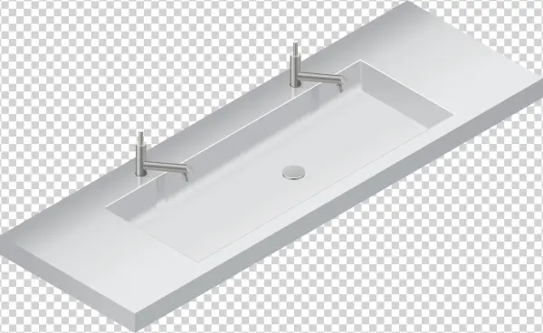Double Sink Png Clip Art - Clip Art
