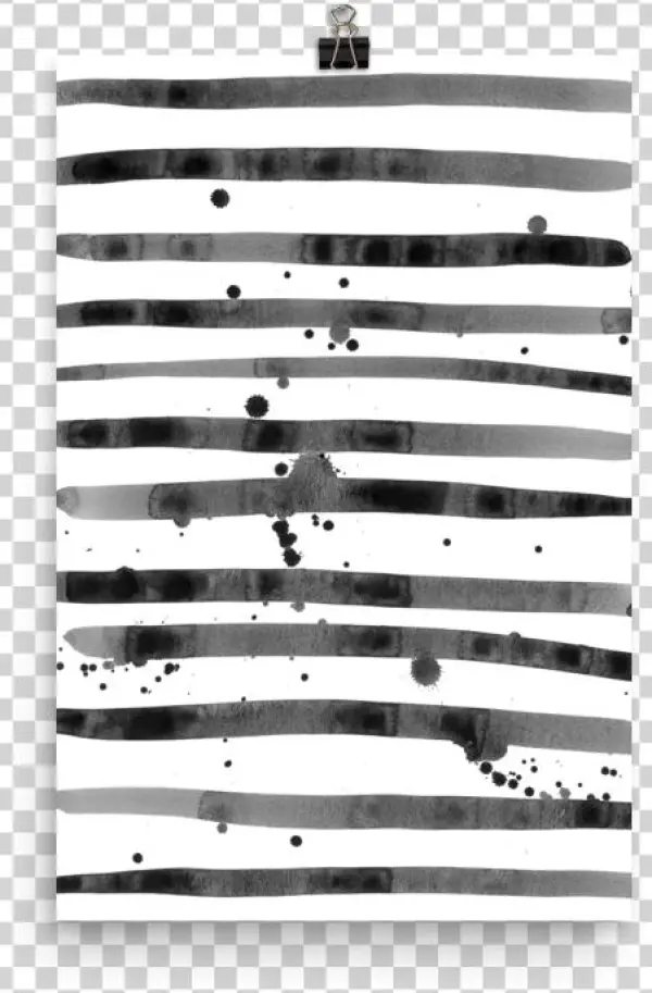 Watercolor Swashes Art Print - Firearm