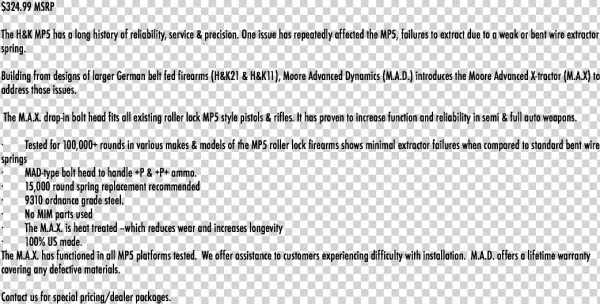 99 Msrp The H&k Mp5 Has A Long History Of Reliability, - Document