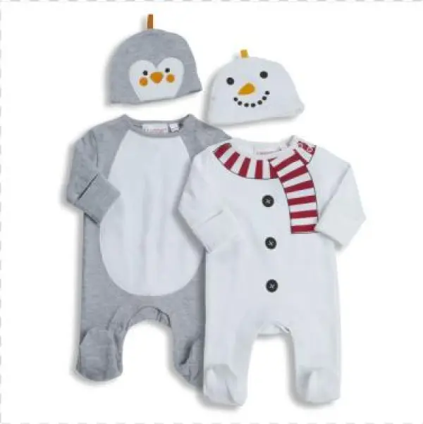 Babytown Premature Baby Christmas Sleepsuit & Hat