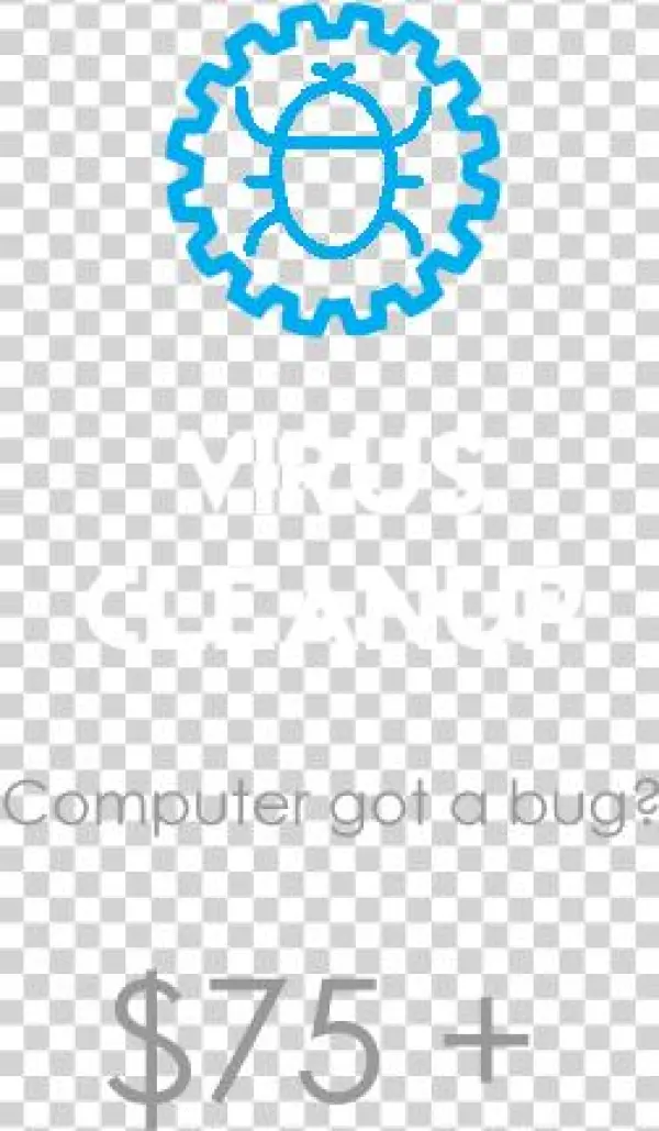 Computer Virus Removal - Floral Brooch 1.25 Inch | Pin Back Made On A Turquoise