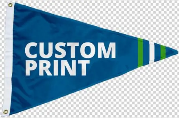 Custom 3'x5' Pennant - Custom Flags 3 X 5