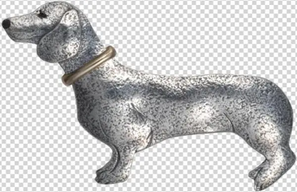 Dachshund W/ Collar Pin