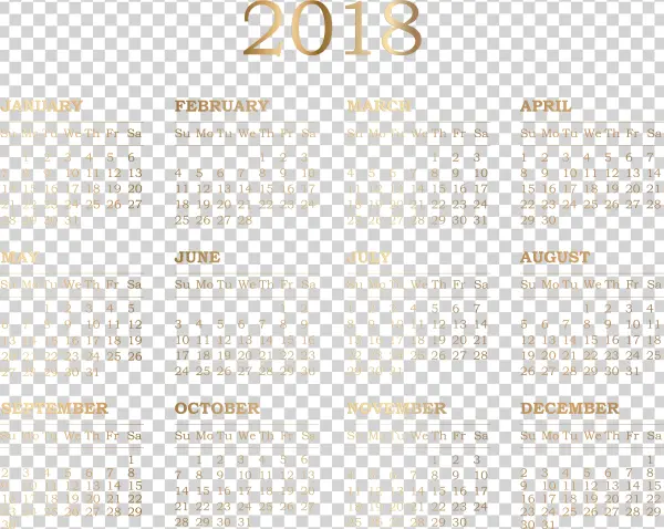 Graphic Library Download Calendar 2018 Clipart