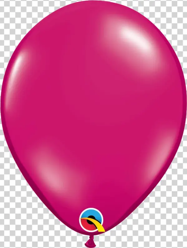 Jewel Magenta 5" Balloons - Black Balloon