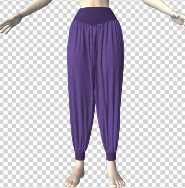 Marvelous Designer Yoga Pants V2 Garment File - Girl