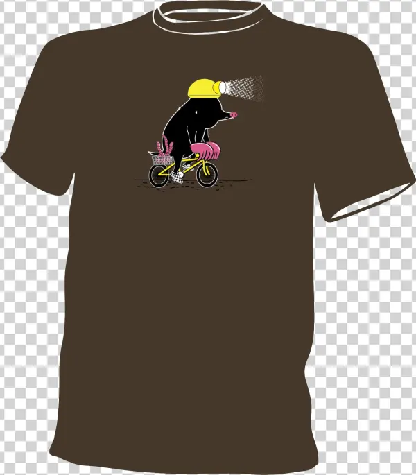 Mole On A Bike - Cartoon