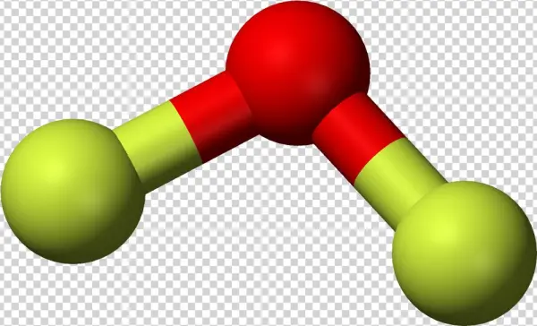 Oxygen Difluoride 3d Balls - Oxygen Difluoride