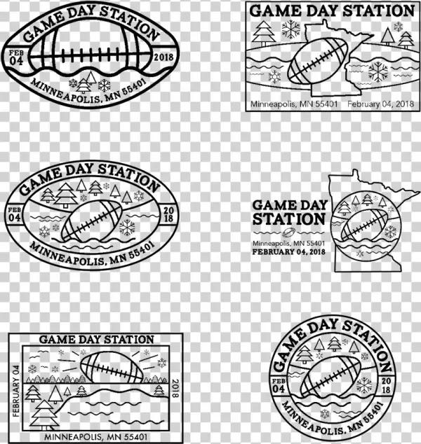 Pictorial Postmark And Postcards Designed For The Minneapolis - Cartoon