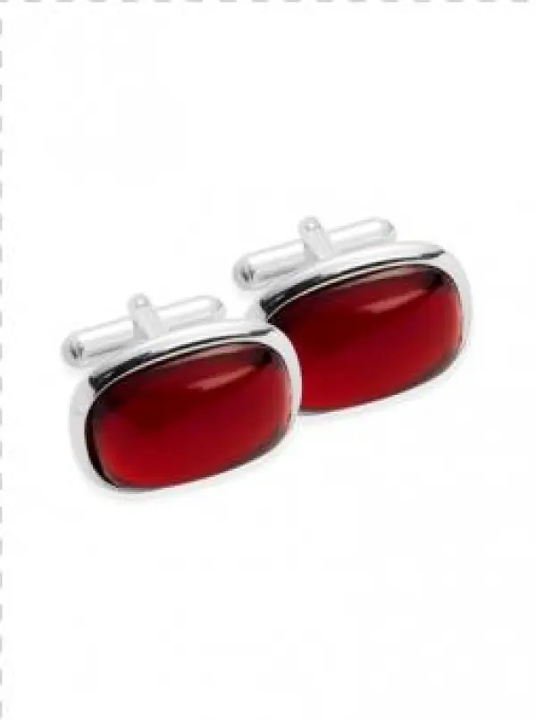 Silver Rounded Rectangle Cufflinks - Lilou Manschettenknöpfe Silber Rechteckig Abgerundet