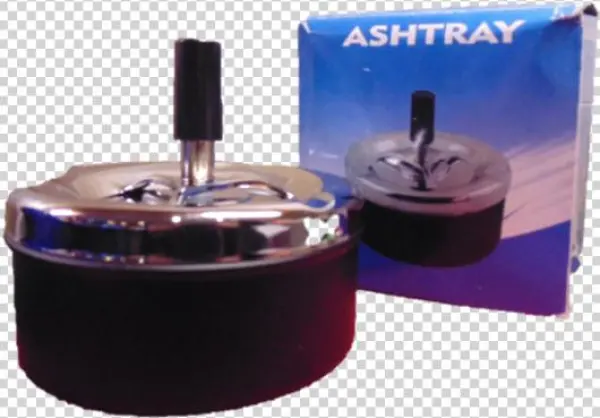 Spinner Ashtray - Matte Black - Spin1b - Plastic