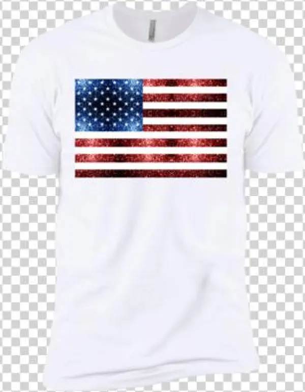 Usa Flag Red Blue Sparkles T-shirt Hoodie Long Sleeve - Society6 Usa Flag Red Blue Sparkles Glitters Hand Towel