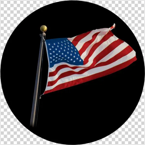 Waving Flag - Apollo Design 0045 U.s. Waving Flag Colourscenic Glass