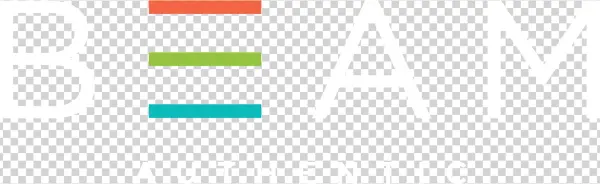 Beam Authentic Logo White Color Transparent - Come Get It