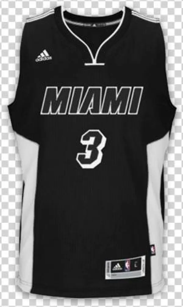 Black Tie - Dwyane Wade Blackout Jersey