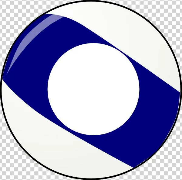 Blue Stripe Billiard Ball Svg Clip Arts 600 X 592 Px