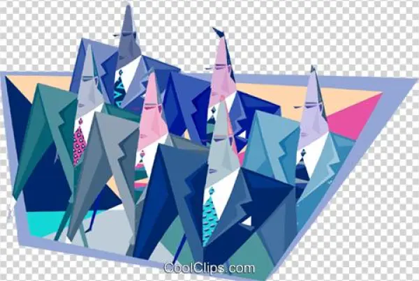 Business Corporate Pinheads Royalty Free Vector Clip - Triangle