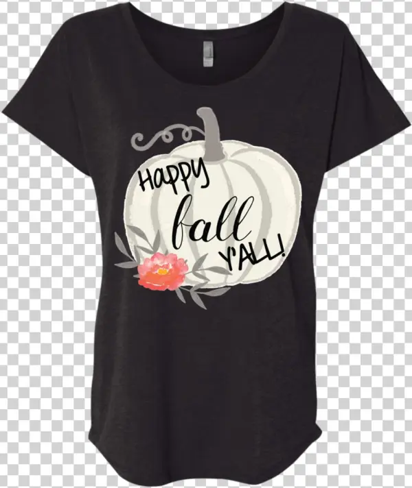 Happy Fall Y'all Watercolor Pumpkin Flowy Dolman Sleeve - Beer And Sex Ladies Shirt | Xxx-large | Customcat