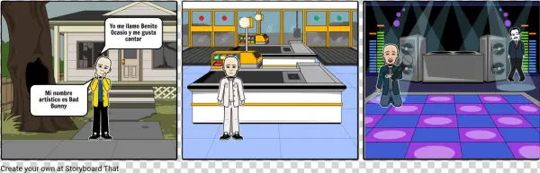 Historia De Bad Bunny - Cartoon