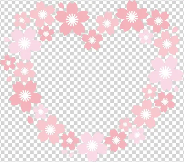 Image Royalty Free Download Flower Pink Floral Decoration - 春(1) デコレーションシール (w285×h285mm) No.6804(受注生産)