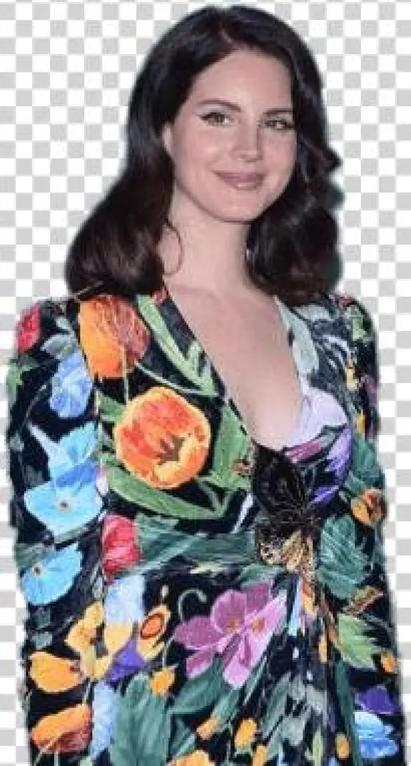 Lana Del Rey Flower Dress Png - Girl
