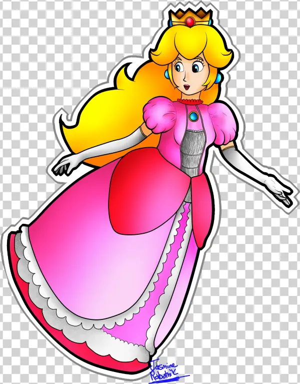 Princess Peach Sticker - Cartoon