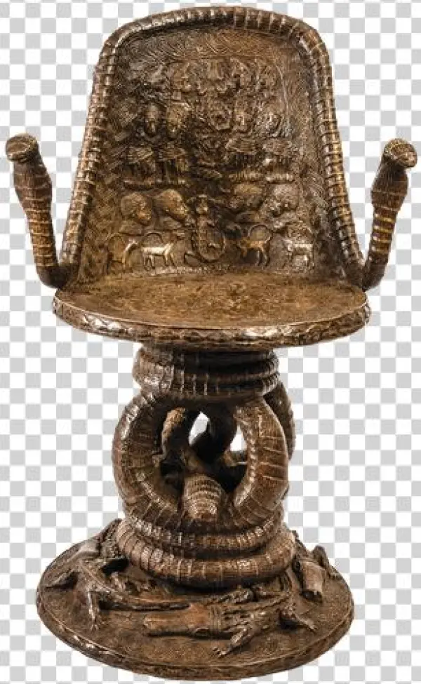 This Unique Throne Features Cobra Head Arm Rests, And - Chair