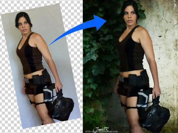 Before/after Lara Croft Tomb Raider By Jessie-tr - Girl