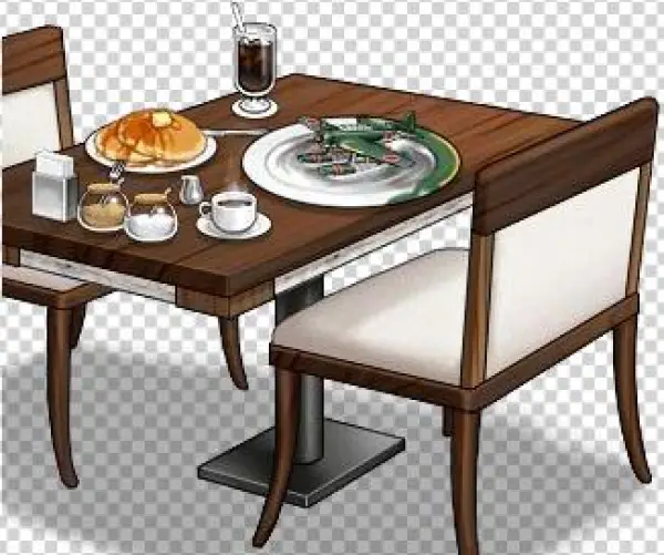 Café Table Set Zuiun - 艦 これ 五 周年 掛け軸