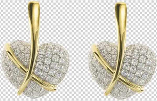 Diamond Content, - Earrings