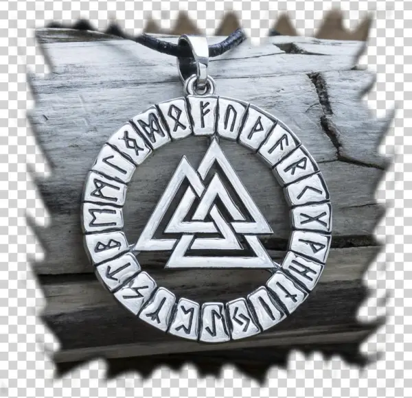 Features Of Using Amulets - Valknut Pendant Sterling Silver Valknut Necklace Viking